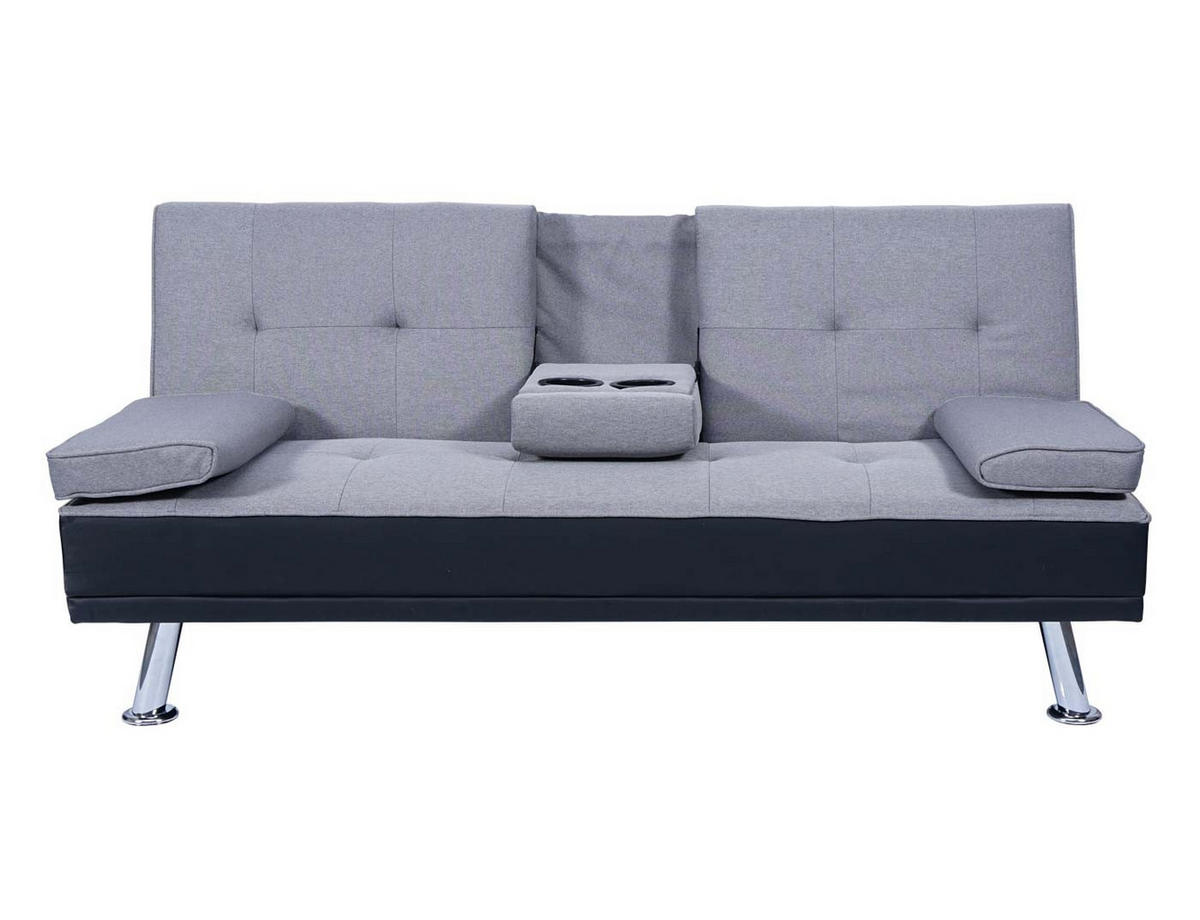 3-SITZER-SOFA Schwarz - Schwarz, Textil (166/77/81cm) - MCW