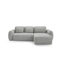 ECKSOFA Carmela 3 Sitzplätze Grau - Grau, Holz (304/190cm) - Petits-meubles