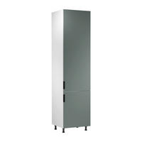 KÜHLUMBAUSCHRANK D60ZLN P/L – Sorento Weiß Grün – Grün / Weiß - Weiß/Grün, Holzwerkstoff (60/247/58cm) - ROYAL24_MARKT