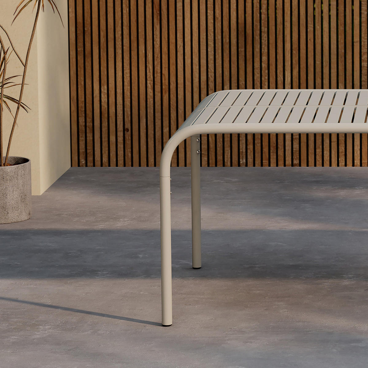 GARTENTISCH - Beige, Metall (200/100/75cm) - home24