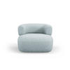 SESSEL Jenny aus Chenille-Stoff hellblau - Hellblau, Textil (88/73/90cm) - Micadoni