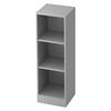 REGAL - 3 Ordnerhöhen 40/40,6/127 cm in Grau - Grau, Holzwerkstoff (40.6/127/40cm) - bümö