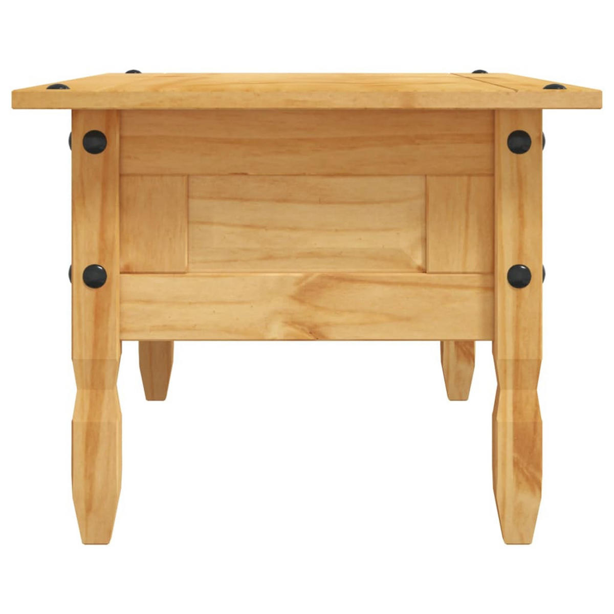 COUCHTISCH Mexikanischer Stil 100/55/44 cm aus Kiefernholz Braun mit 1 Schublade - Braun, Holz (55/100/44cm) - vidaXL