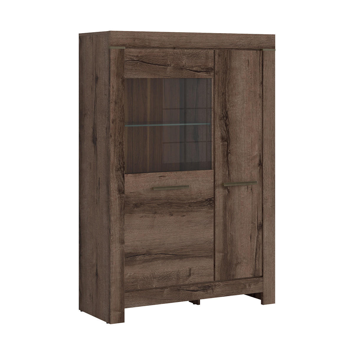 GESCHIRRSCHRANK Adam Dunkles Holz - Braun, Holzwerkstoff (100/148/39cm) - Petits-meubles
