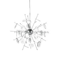 LED DECKENLEUCHTE Victoria Chrom Silber - Silberfarben, Glas (70/70/150cm) - Wofi