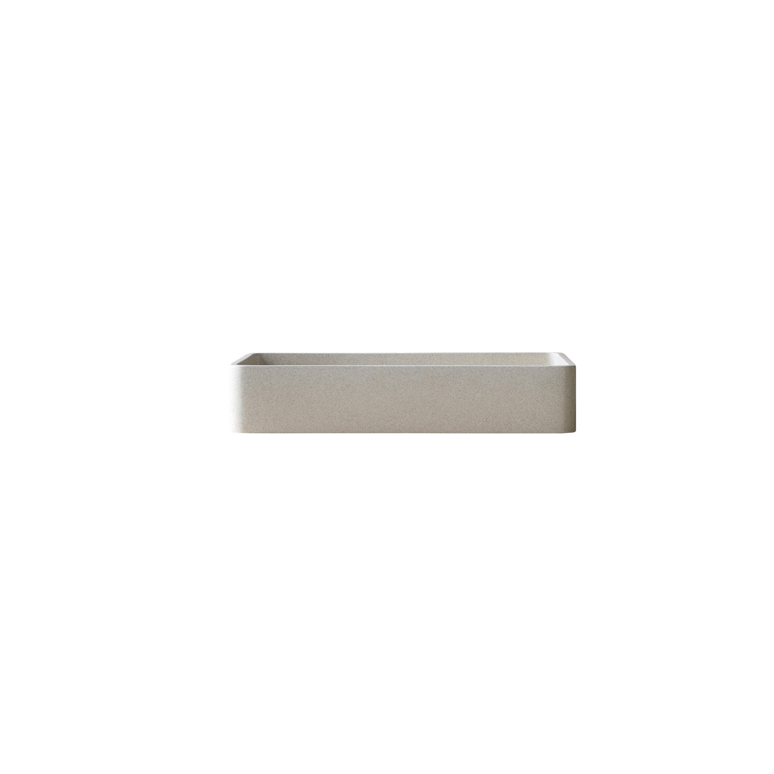 Tikamoon Waschbecken Beige 51x10x33 cm