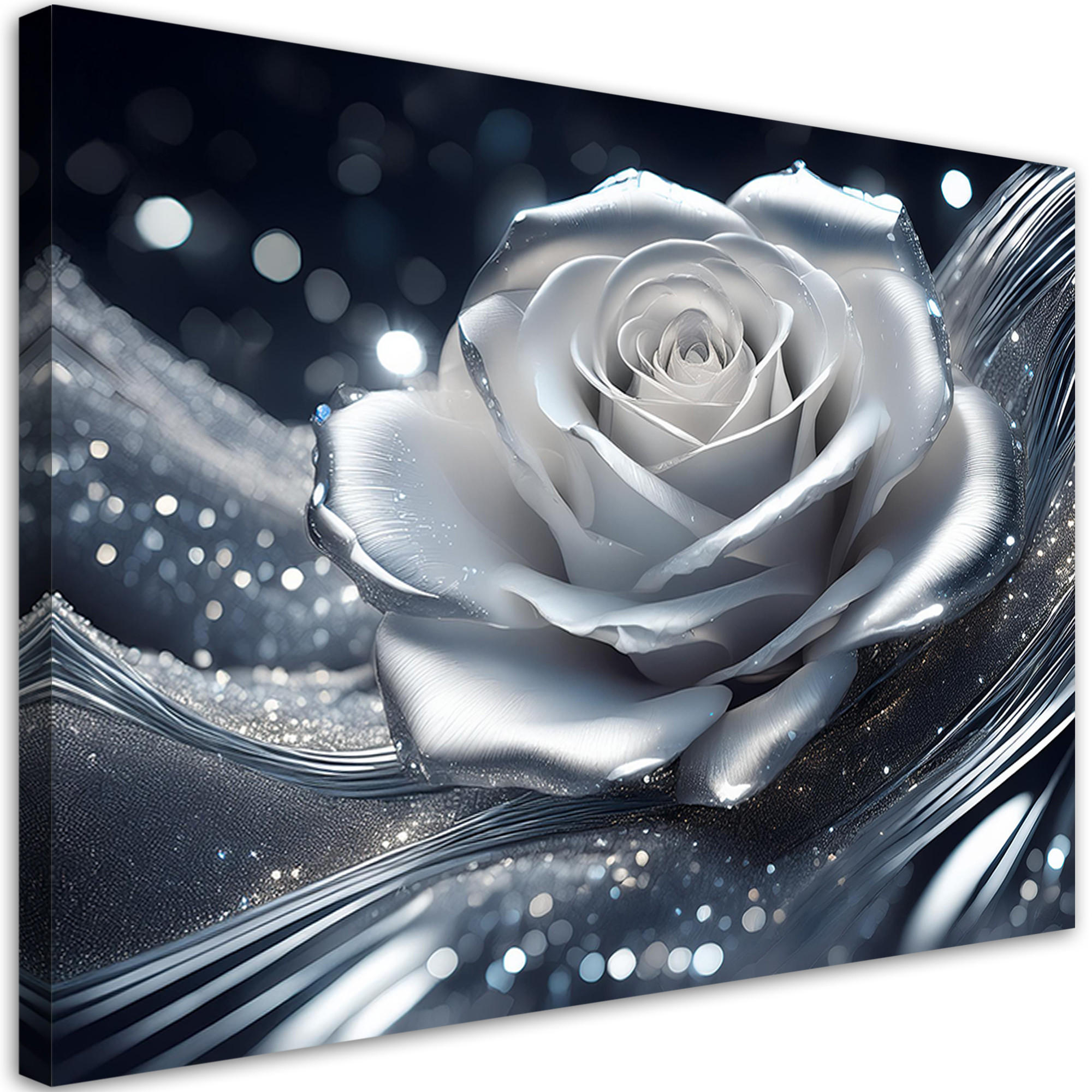 Feeby Wandbild Silber 60x40 cm