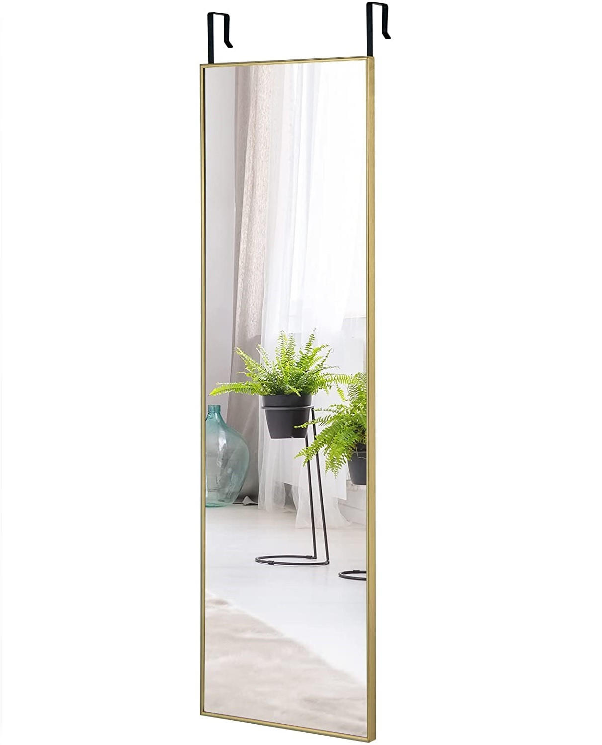 Costway Ganzkörperspiegel Gold 37x120x2 cm