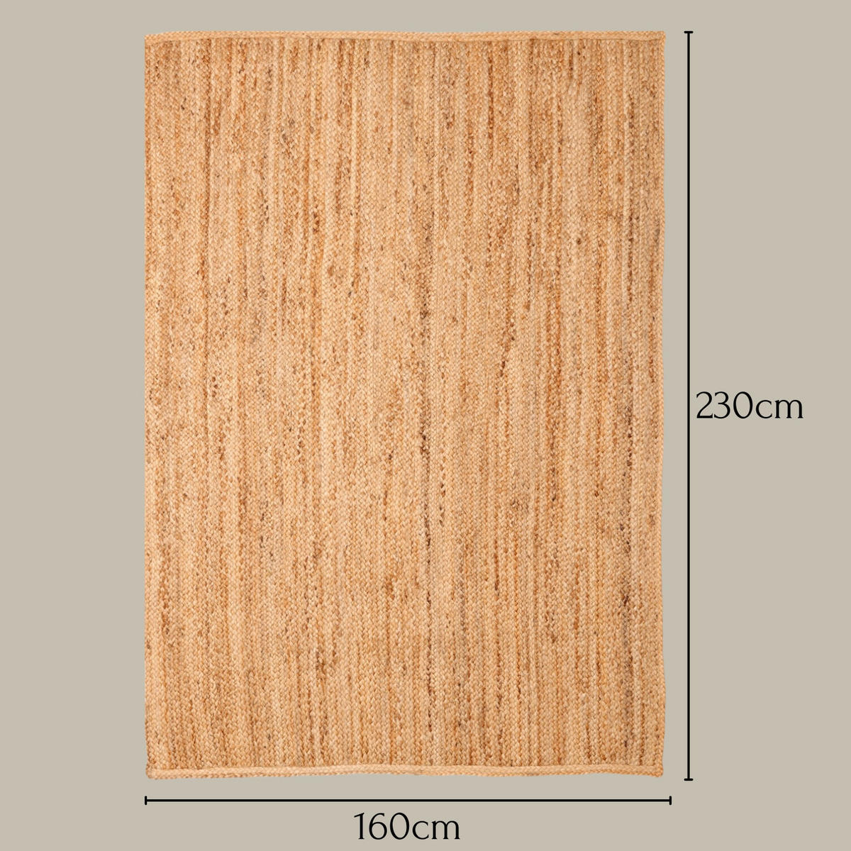 JUTETEPPICH Nitin natur 230/160 cm - Naturfarben, Naturmaterialien (160/230cm) - My-Rug