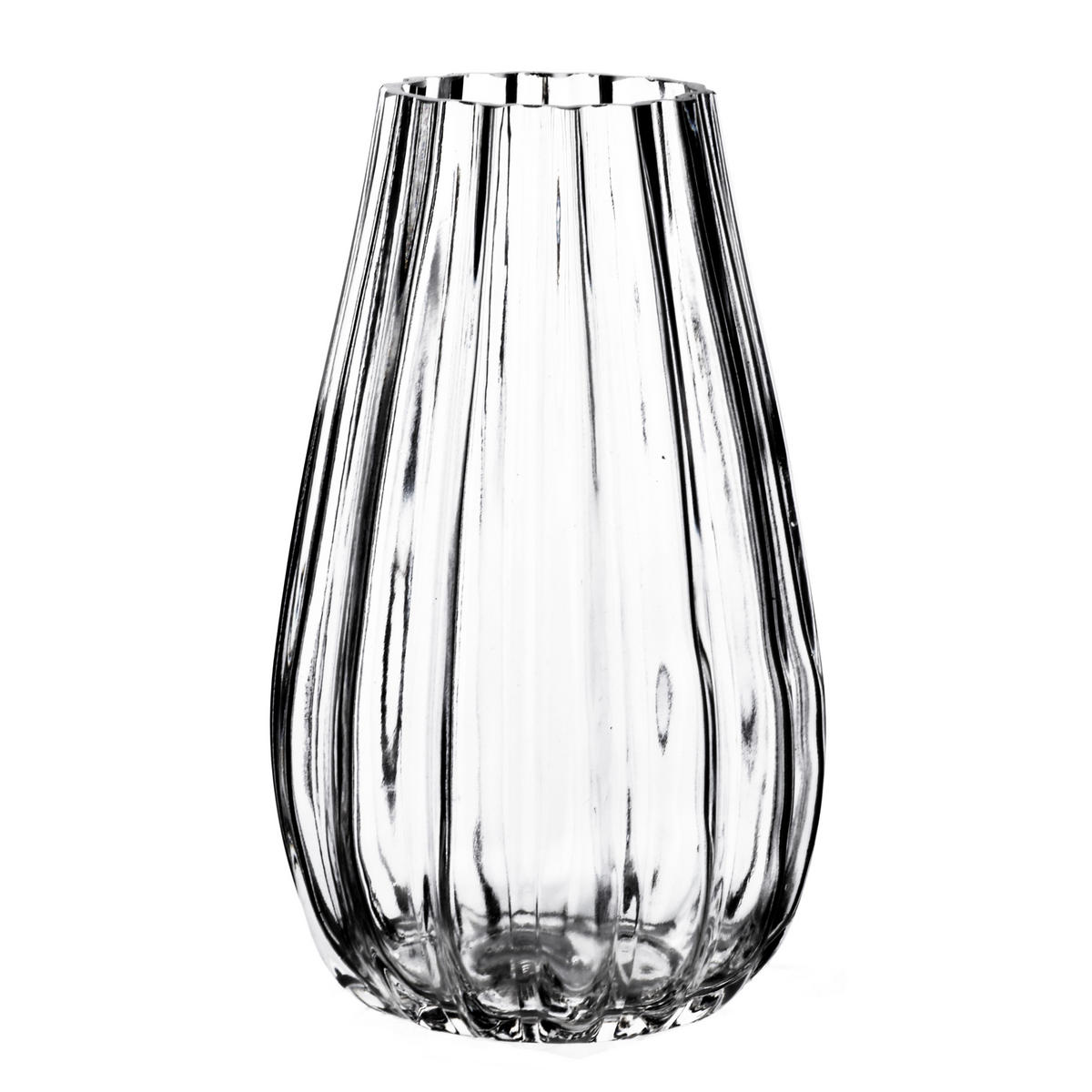VASE Serenite Transparent 8,5x14,5xh25 cm Glas - Transparent, Glas (25cm) - Mondex