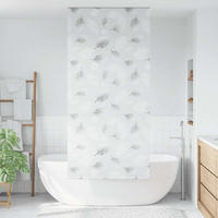 DUSCHVORHANG für Dusche Stoff Breite 106 cm - Weiß, Kunststoff (106/240cm) - MCBOSON