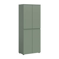 UNIVERSALSCHRANK SCARPA (B/H/T: ca. 70/175/37 cm) in Smoke Green/Smoke Green - Dunkelgrün, Holzwerkstoff (70/175/37cm)