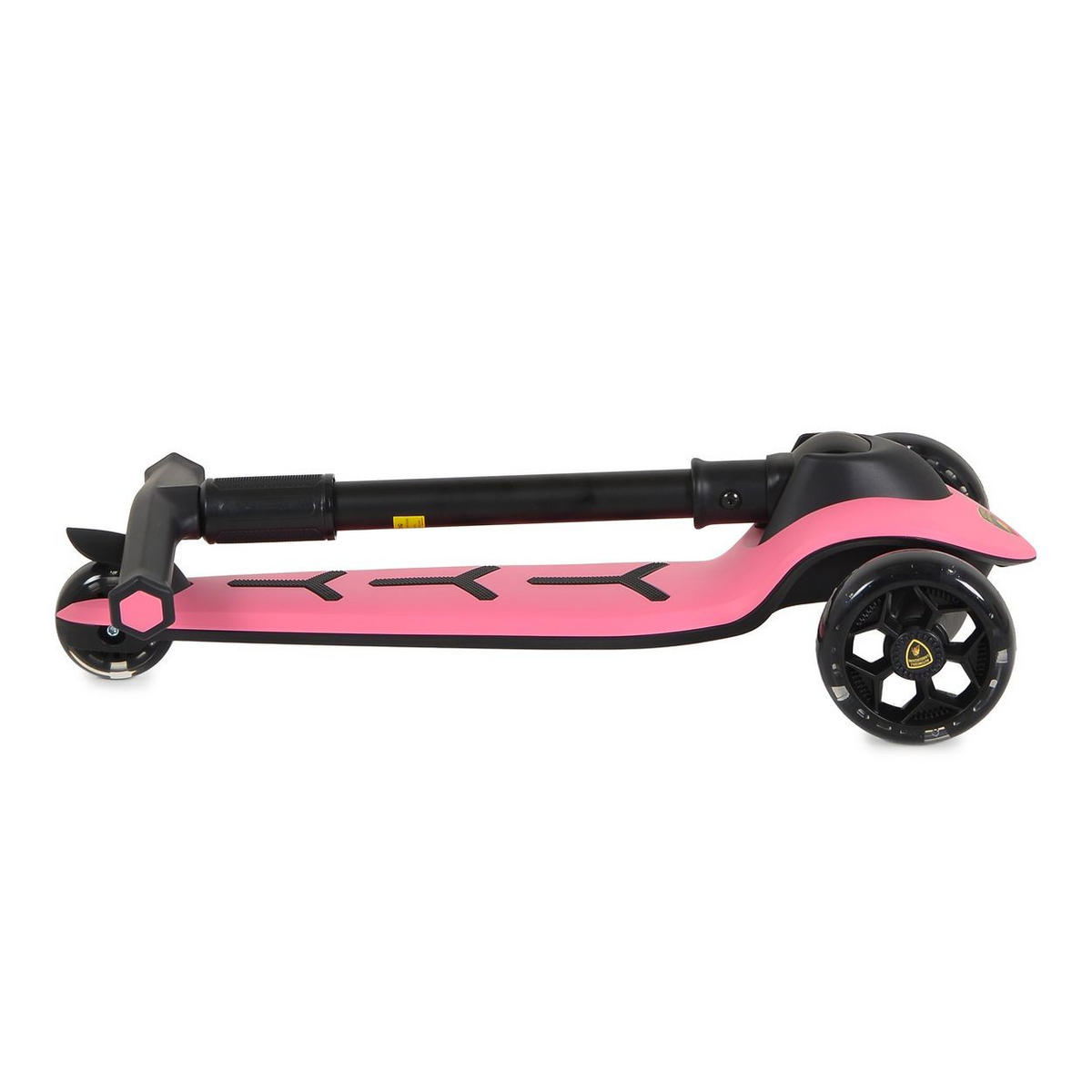 KINDERROLLER Lamborghini Pro rosa PU-Räder ABEC-7 LED Hinterradbremse bis 50 kg - Rosa, Metall (64/32/66cm) - Moni