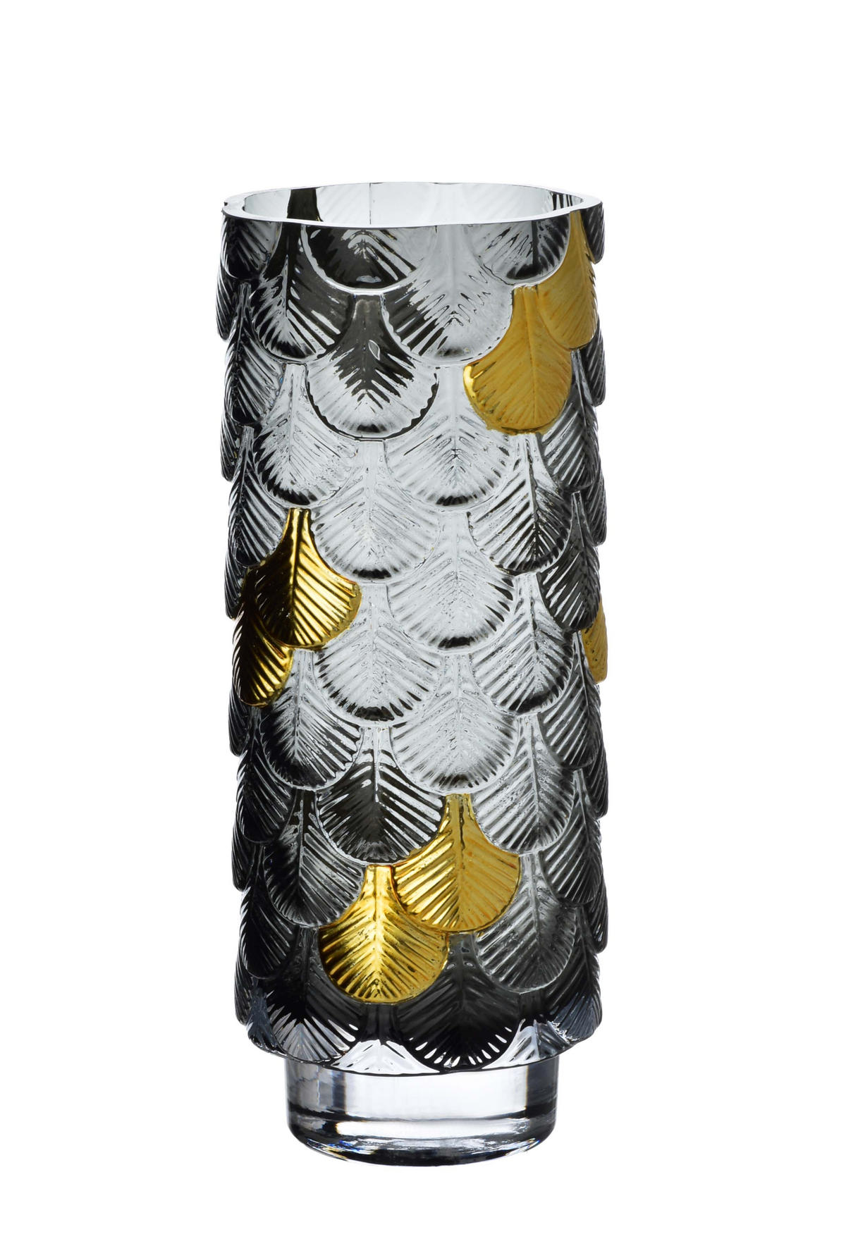 VASE Serenite Gold 10/10/26 cm Glas - Goldfarben, Glas (26cm) - Mondex