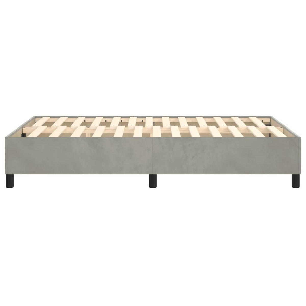 POLSTERBETT Rackley 120/203 cm - Hellgrau, Holzwerkstoff (120/200cm) - Nettlife