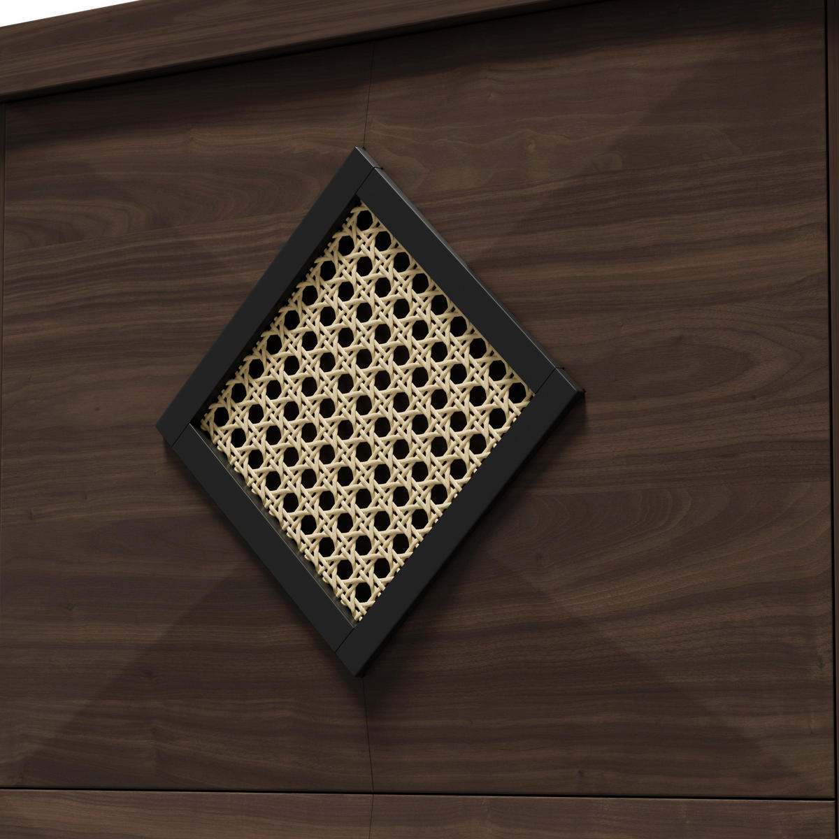 SCHUHSCHRANK aus Spanplatte 54x25x115cm in Naturfarben Dunkelbraun mit 3 Klappfächern - Naturfarben, Holzwerkstoff (54/115/25cm) - Modfu