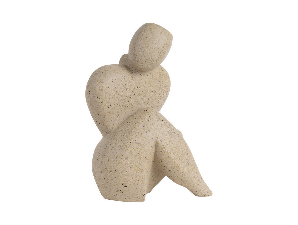 FIGUR ABSTRACTO Tip Braun 17/11/22 cm - Braun, Kunststoff (11/22/17cm) - Present Time