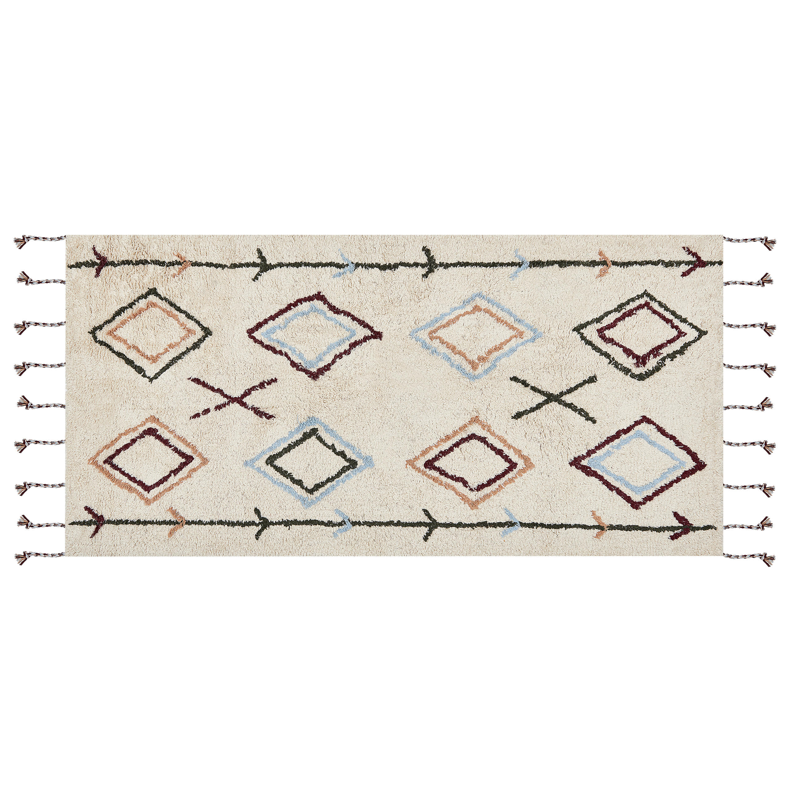 TEPPICH geflochten Corum 150/80 cm - Beige, Textil (80/150cm) - Beliani
