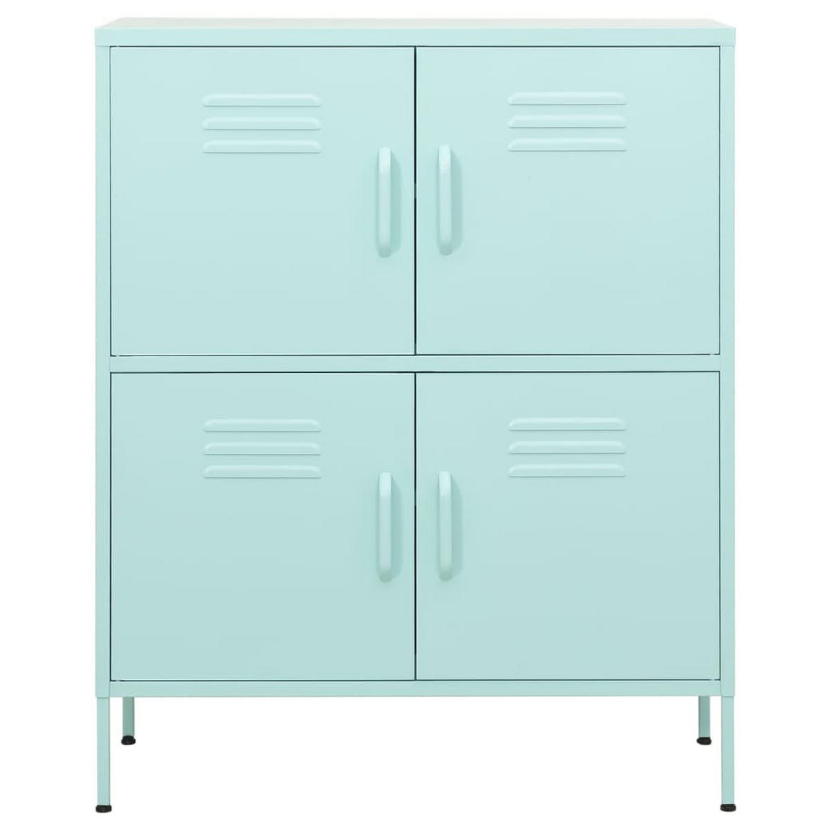 LAGERSCHRANK Minzgrün 80/35/101,5 Cm Stahl - Mintgrün, Metall (80/101.5/35cm) - vidaXL