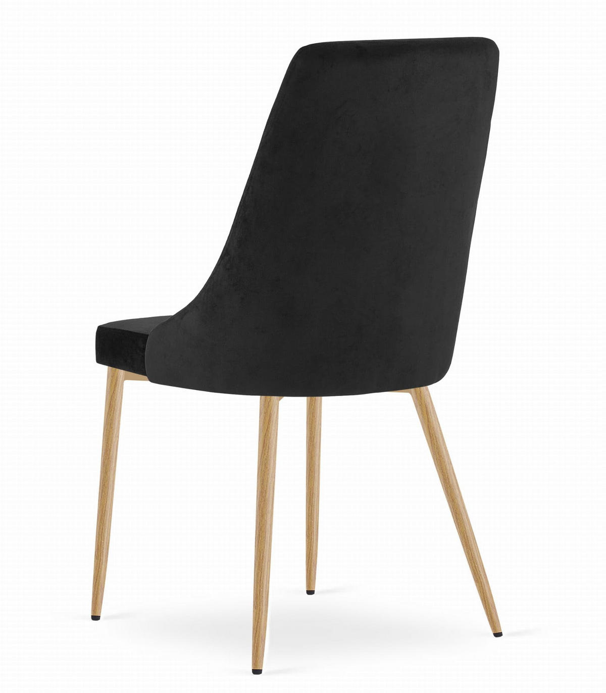 ESSZIMMERSTUHL Schwarzer Samt, Diamantpolsterung, Bequeme Sitzfläche - Schwarz, Textil (48/89/43cm) - Best For Home