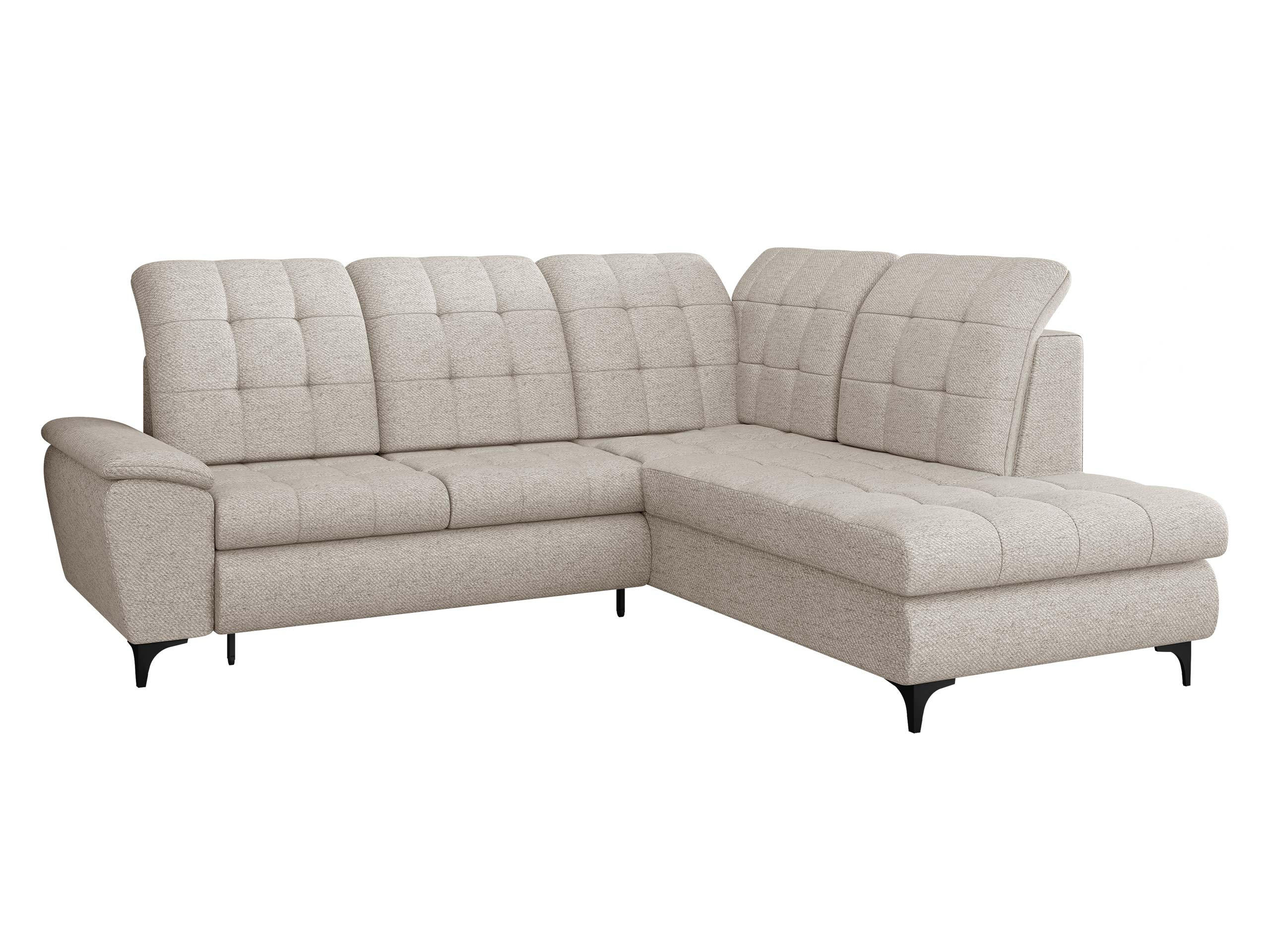 ECKSOFA Forest, Seite: Rechts - Creme/Schwarz, Holz/Textil (271/212cm) - MIRJAN24