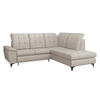 ECKSOFA Forest, Seite: Rechts - Creme/Schwarz, Holz/Textil (271/212cm) - MIRJAN24