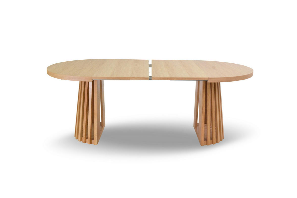 ESSTISCH LAMELLI Ausziehbar 110 - 210 / 110 x 76 cm - Eichefarben, Holz (110/110/76cm) - MASSENO