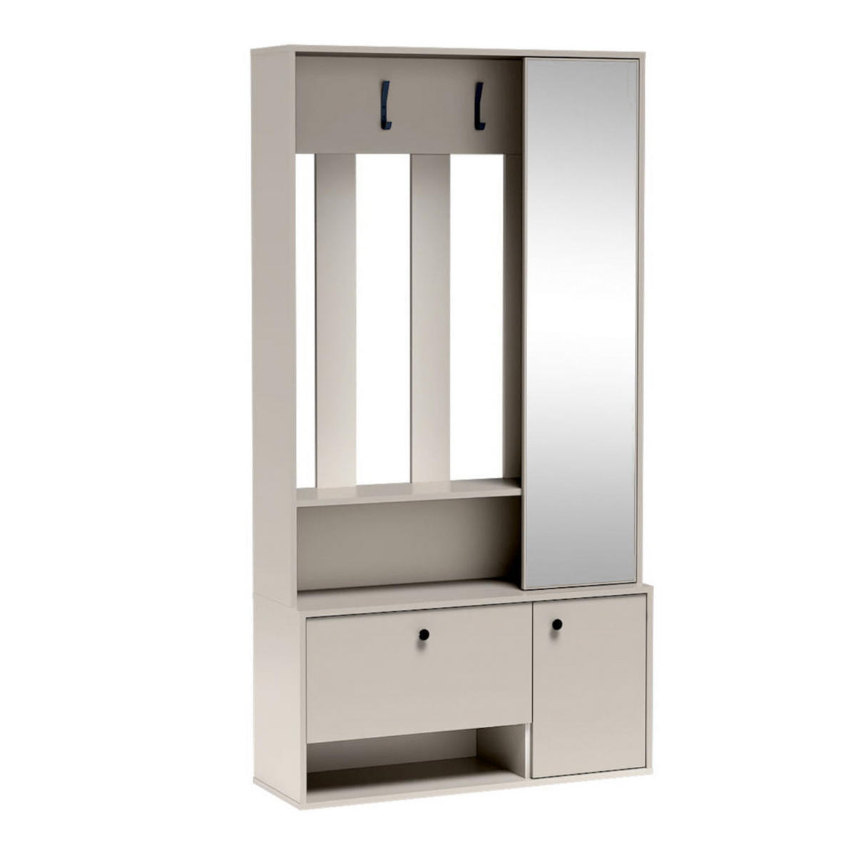GARDEROBE SPOTTI - Kaschmir, Holzwerkstoff (100/190/33cm) - Meblini
