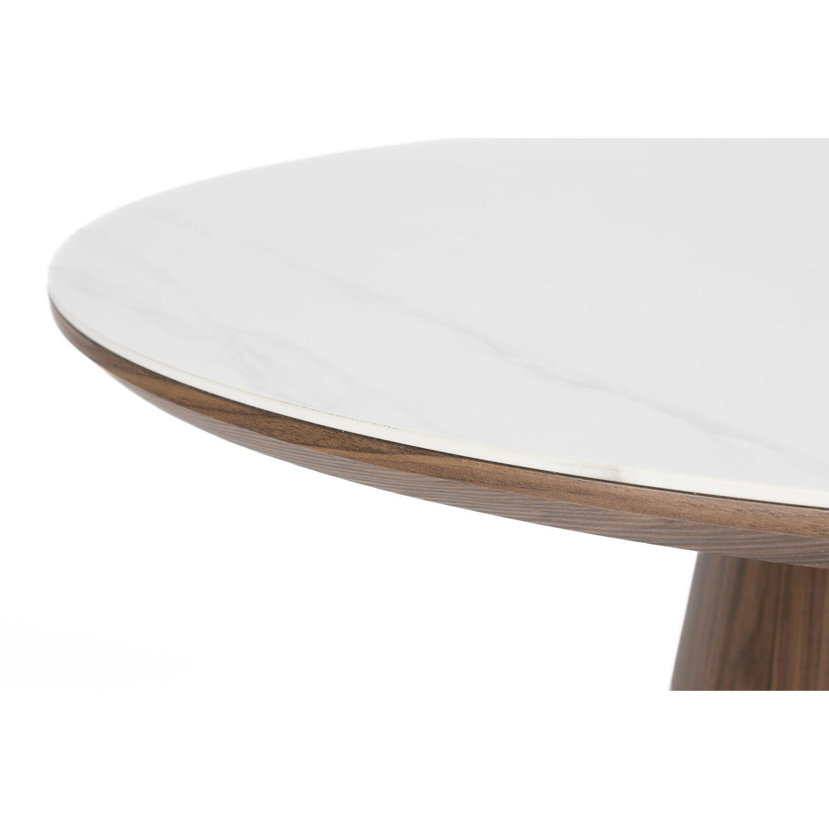 ESSTISCH Almira Oval 180 cm Weiß/Dunkelbraun - Braun, Holz (180/90/77cm) - Housecraft Living