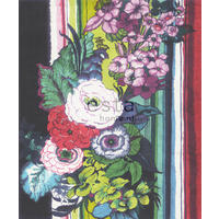 FOTOTAPETE Blumen 232.5 x 279 cm - Schwarz, Papier (232.5/279cm) - ESTAhome