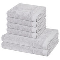 FROTTIERSET Rubin 6-teilig - Hellgrau, Textil (50/100cm) - Ross