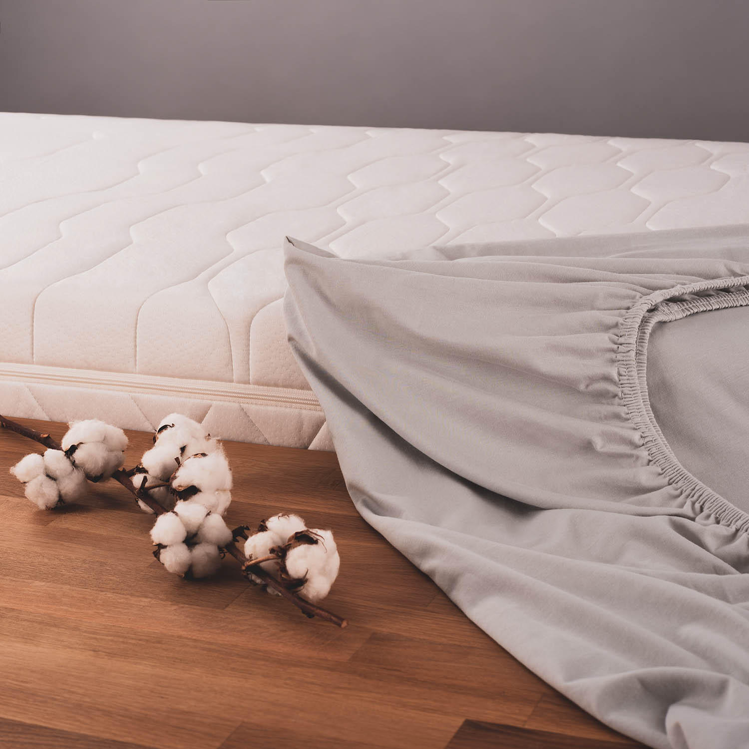 Thumbnail - Blumtal Spannbettlaken, Hellgrau, Textil, Uni, 150x200 cm, Oeko-Tex® Standard 100, Schlaftextilien, Bettwäsche, Bettlake...