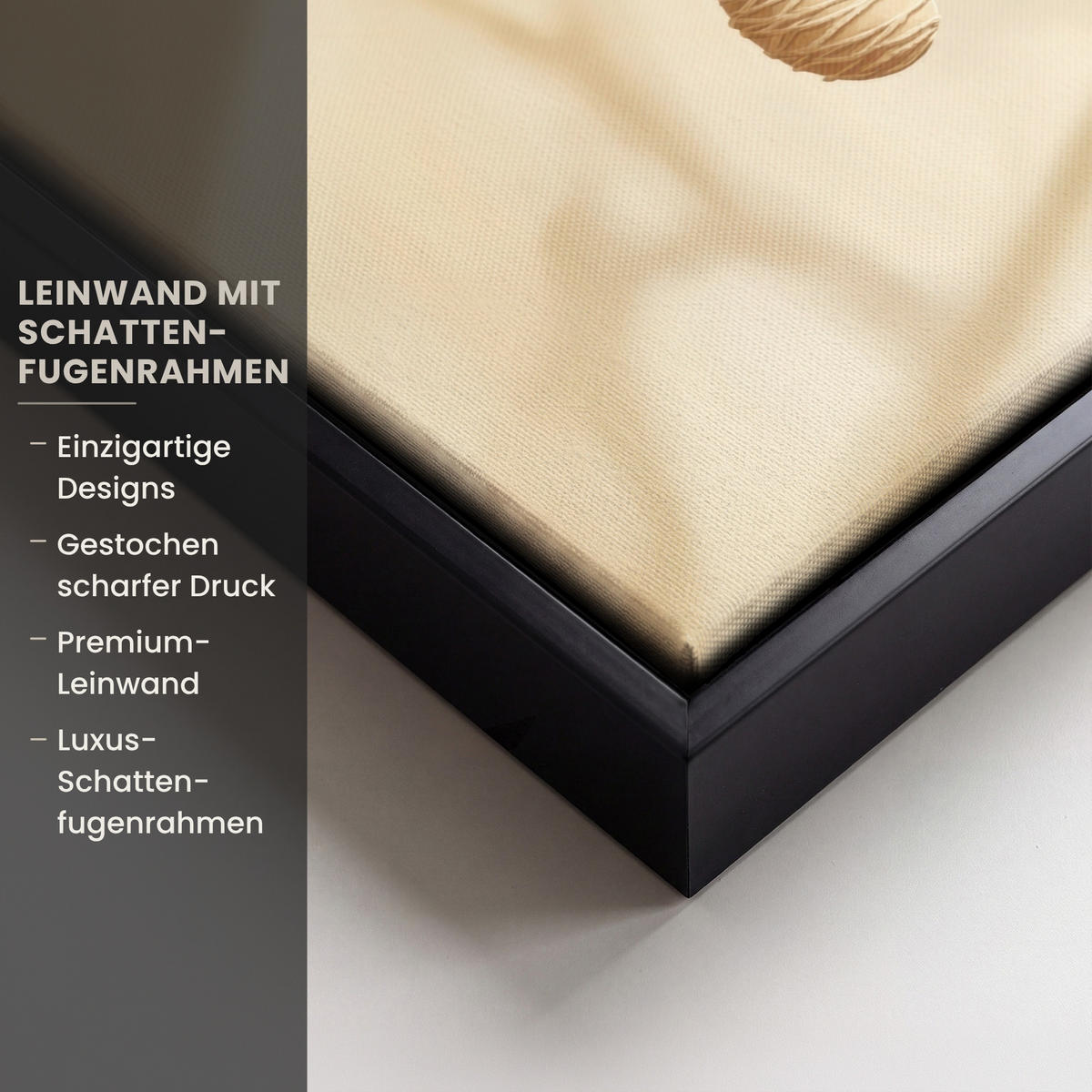 LEINWAND Bilder mit Rahmen - Beige - Osterkuchen - Eier - 40x30 - Beige, Textil (40/30cm) - MuchoWow