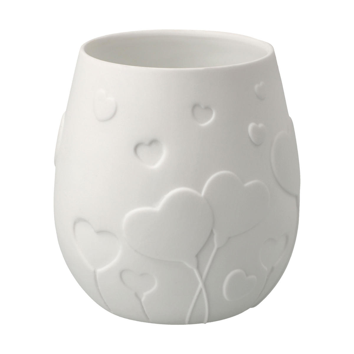 WINDLICHT Alles Liebe!, Biskuit-Porzellan, Weiß, 10 cm - Weiß, Keramik (9/10/9cm) - Goebel