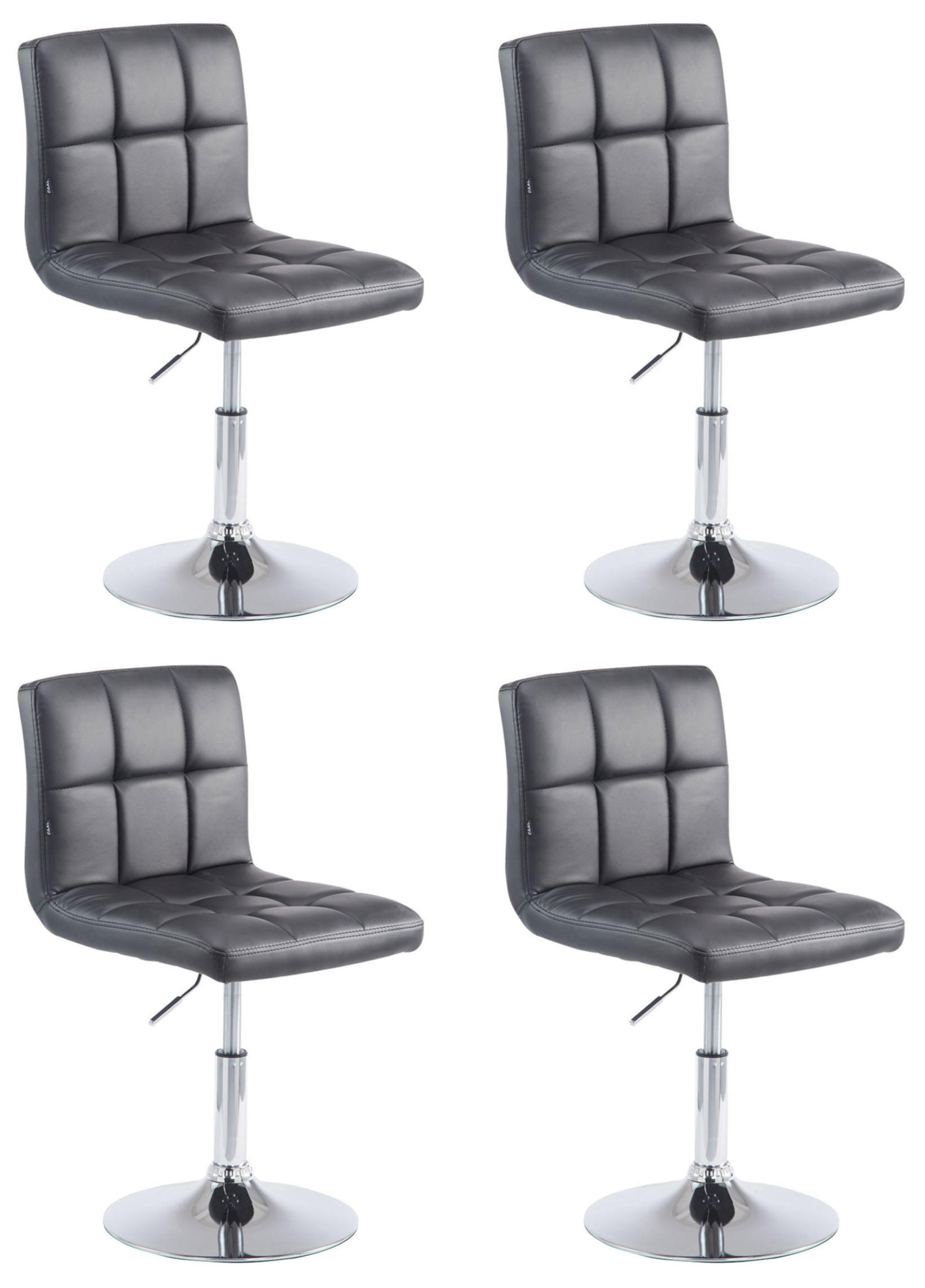 Deluke Barhocker Schwarz 44x74x49 cm