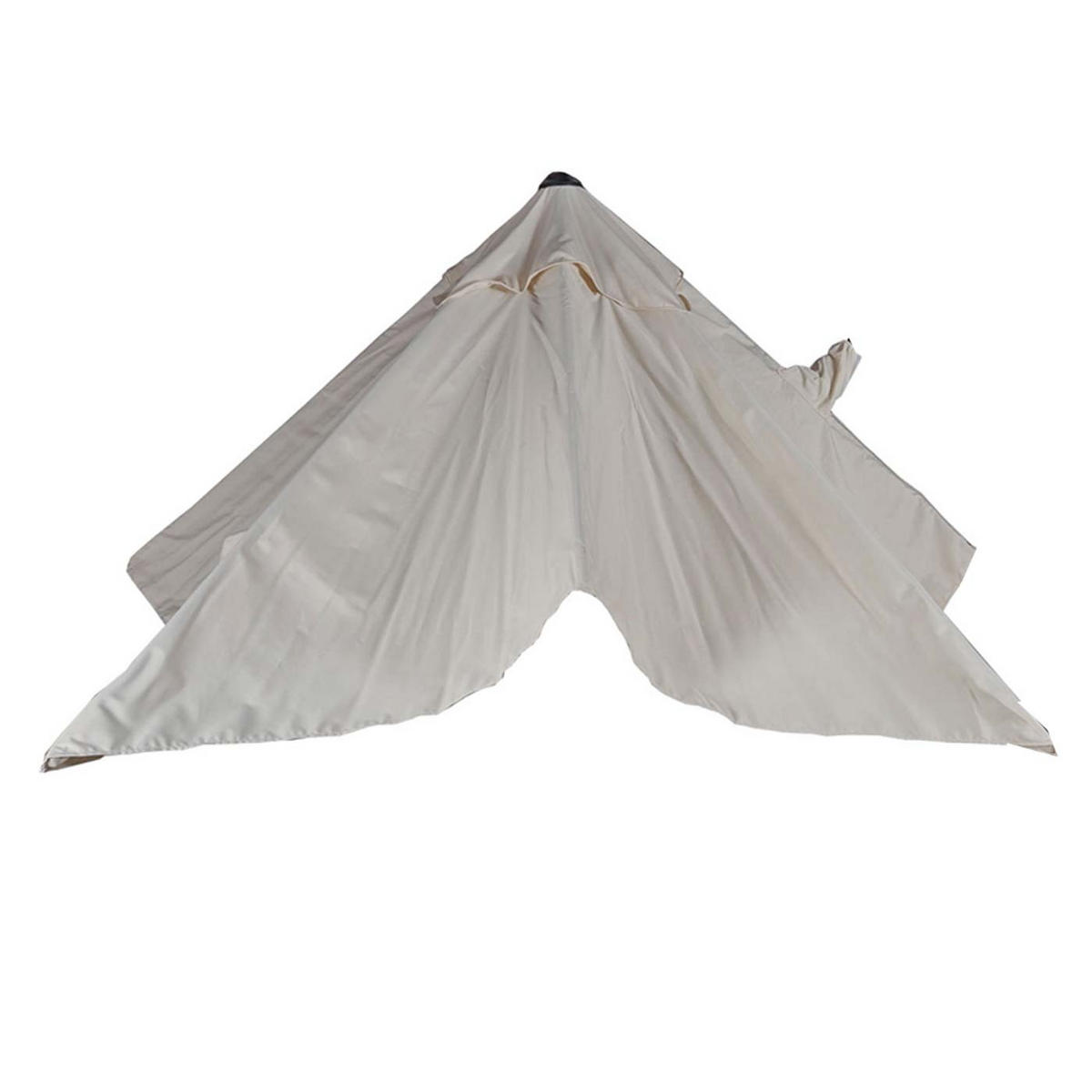 ERSATZ-BEZUG FÜR SCHIRM I Cremeweiß - Weiß, Textil (286/286cm) - MCW