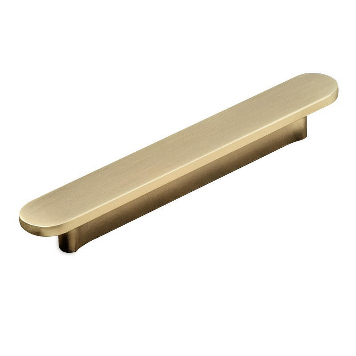 MÖBELGRIFF Gold 6er-Set 64 mm gebürstetes Messing - Silberfarben, Metall (1.85/1.65/9.5cm)