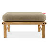 GARTENLOUNGE-HOCKER ATREDA - Beige, Holz/Textil (70/42/80cm) - KONSIMO®