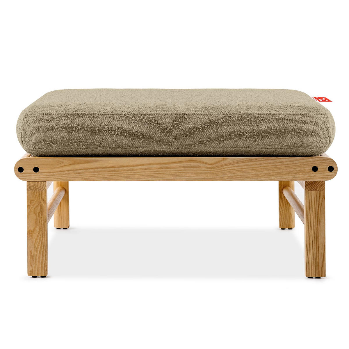 LOUNGESOFA ATREDA links - Beige, Holz/Textil (315/80/150cm) - KONSIMO®