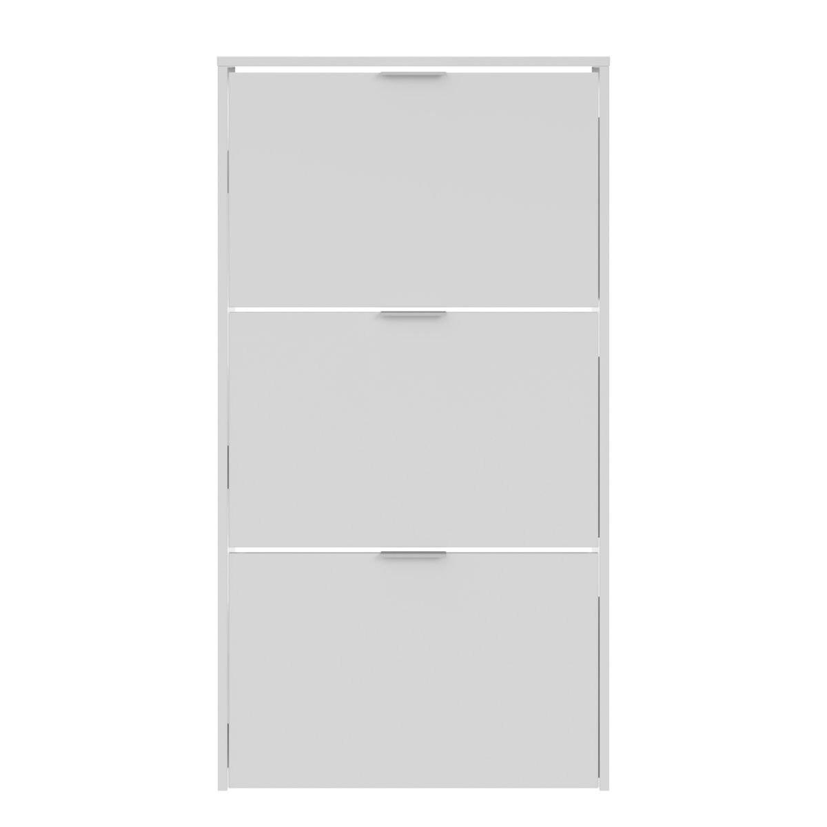Calicosy Schuhschrank Weiß 22x113x60 cm