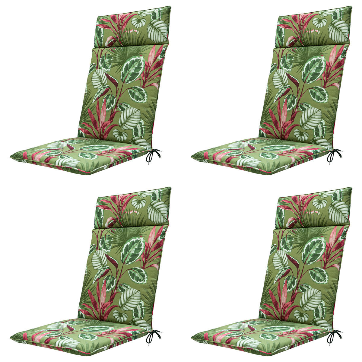 GARTENSTUHLKISSEN Cala 120/50 cm 4er-Set - Grün, Textil (50/8/120cm) - Madison