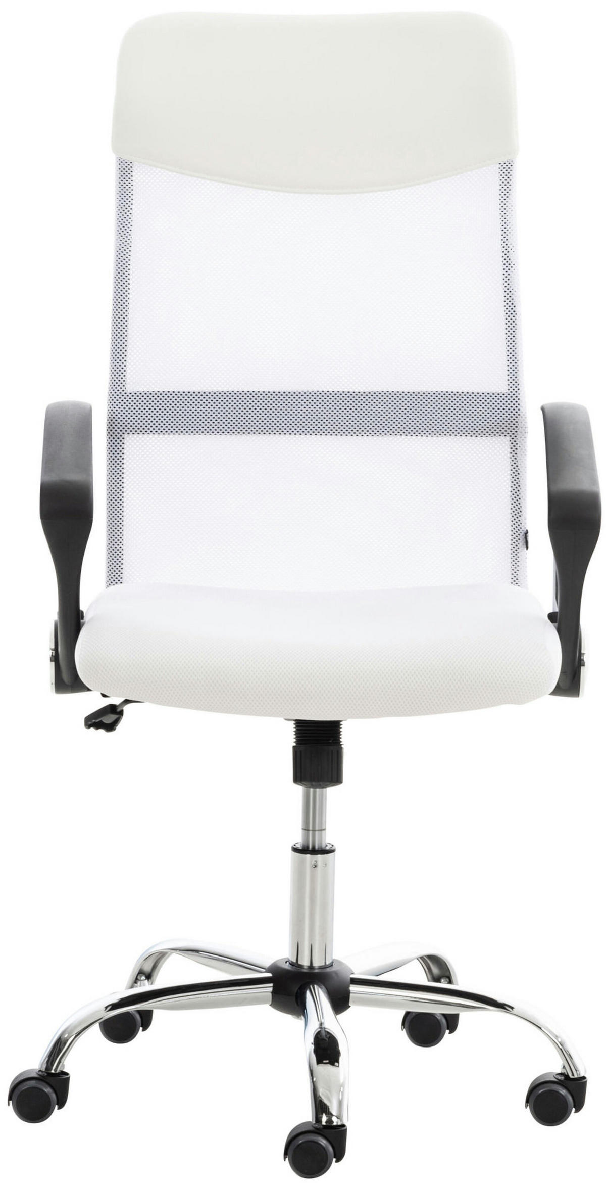BÜROSTUHL Waterloo, Kunstleder Weiß - Weiß, Textil/Metall (60/118/53cm) - TPFLiving