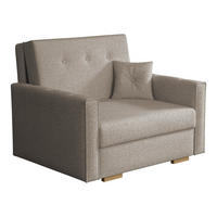 SCHLAFSOFA Viva Sonic I - Hellbraun/Schwarz, Holz/Textil (103/85/100cm) - MIRJAN24
