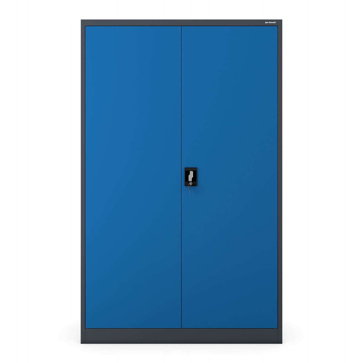 AKTENSCHRANK JAN II - Blau/Anthrazit, Metall (115/185/40cm) - Jan Nowak