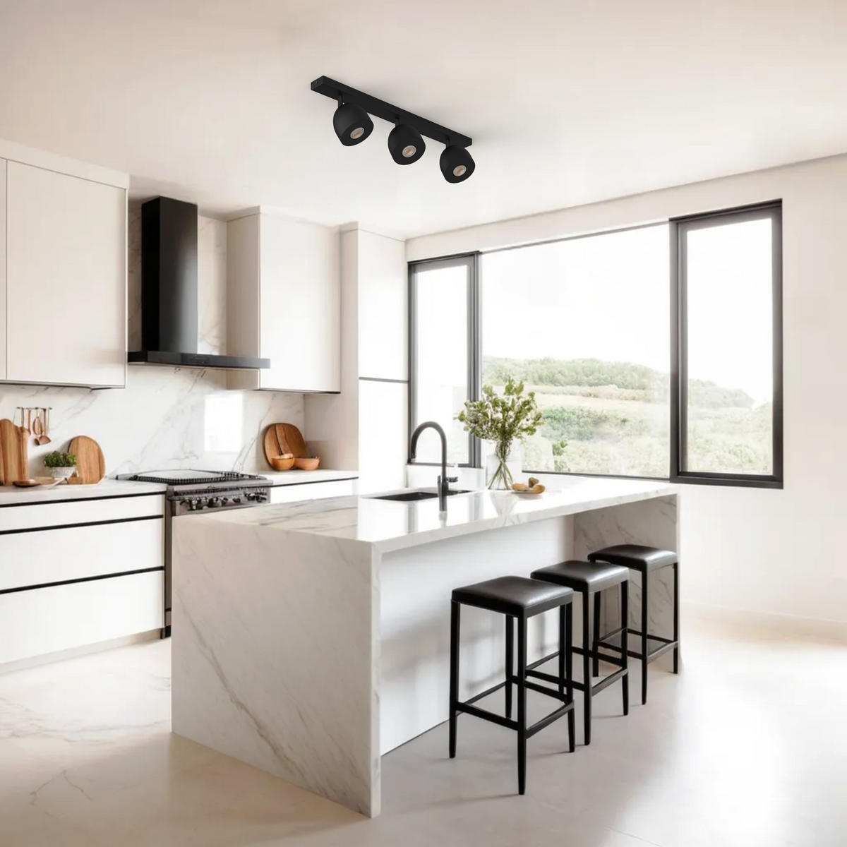 DECKENLEUCHTE - Schwarz, Metall (6.5/69/18cm) - Lumicom