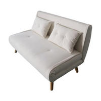 SCHLAFSOFA ennis beige 2-sitzer cord - Beige, Holzwerkstoff (130/78/82cm) - Concept Usine