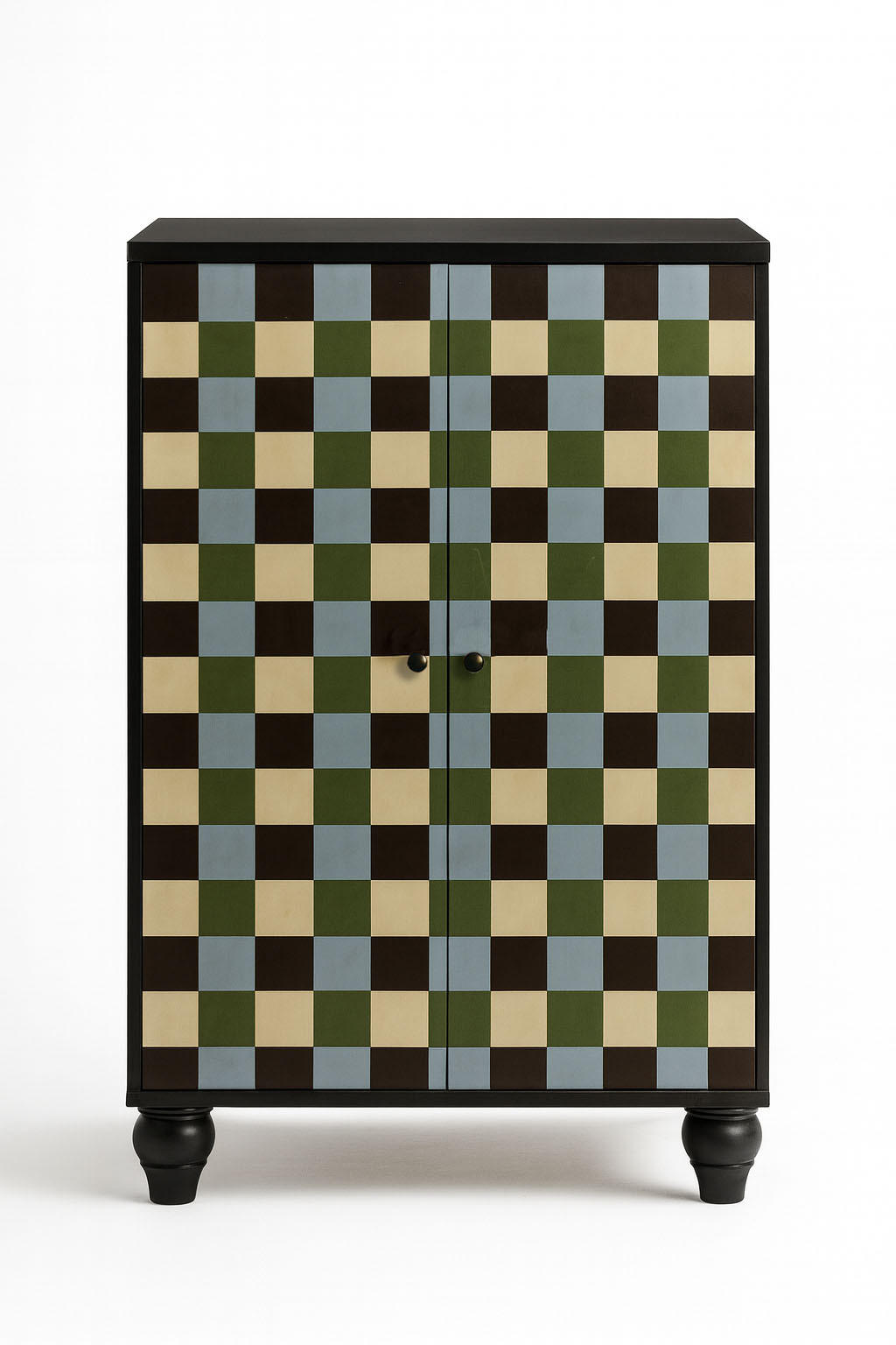 SCHRANK SIDEBOARD mit 2 Türen MARCUS - Grün, Holzwerkstoff (75/127/45cm) - RNT By Really Nice Things