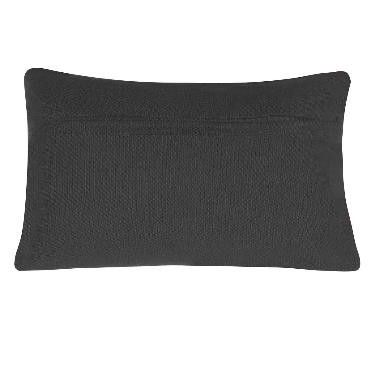 DEKOKISSEN 2er-Set Dunkelgrau 30/50 cm Veloor - Dunkelgrau, Naturmaterialen (30/50cm) - Beliani