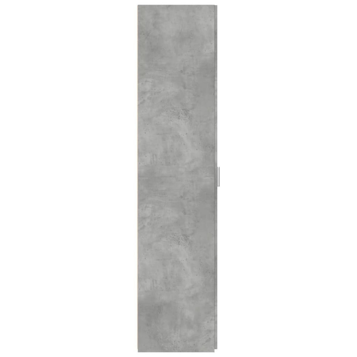 HIGHBOARD Betongrau 40/42,5/185 Cm Holzwerkstoff - Grau, Holzwerkstoff (42.5/185/40cm) - vidaXL