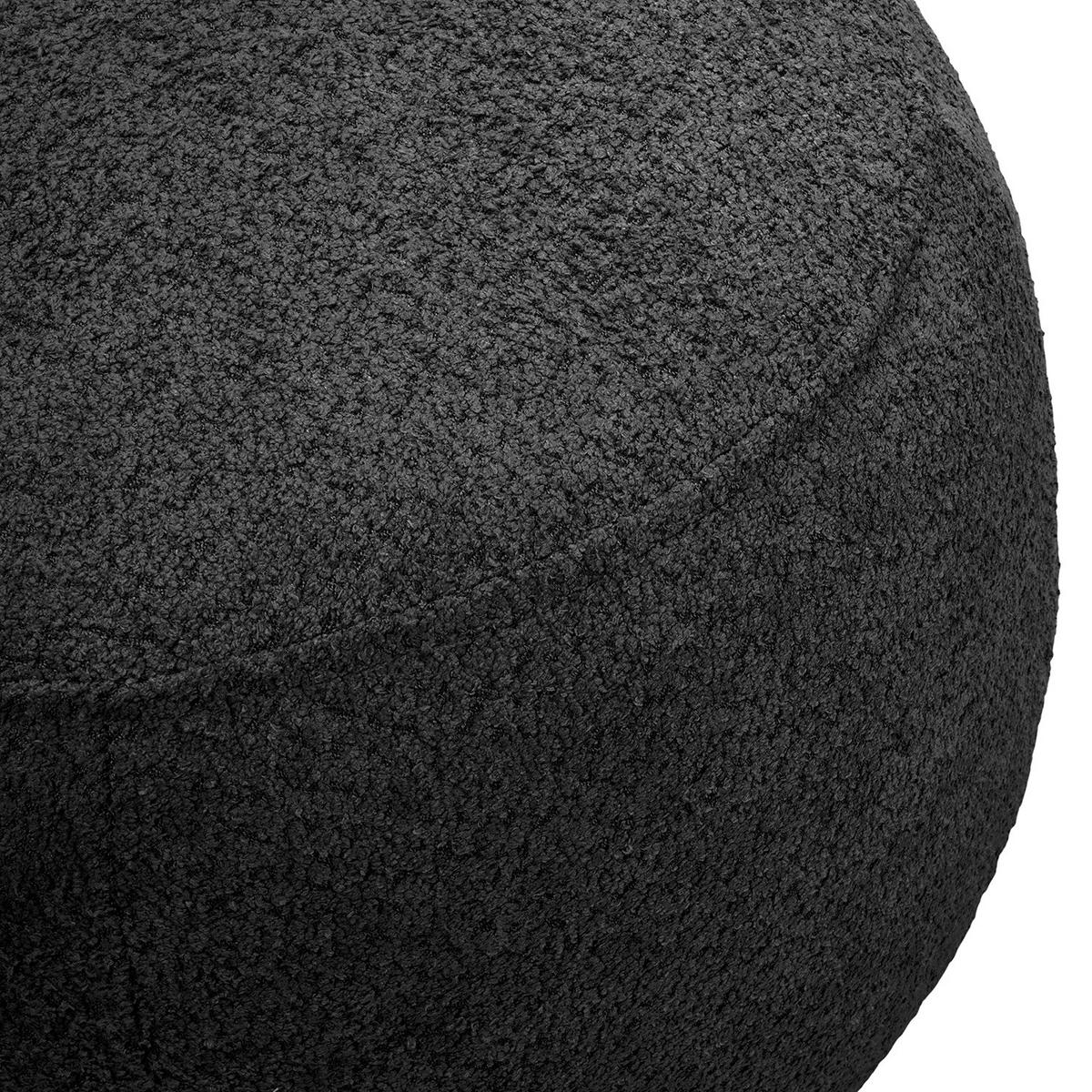 POLSTERHOCKER - Schwarz, Kunststoff/Textil (59/45/59cm) - home24